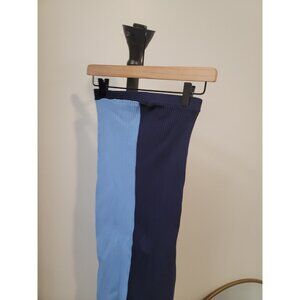 Staud Lorraine Skirt Blue Navy Blue Midi Rib Knit XS